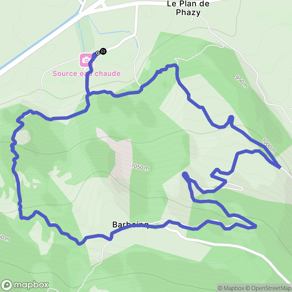 Guillestre : carte du parcours de randonnée - France