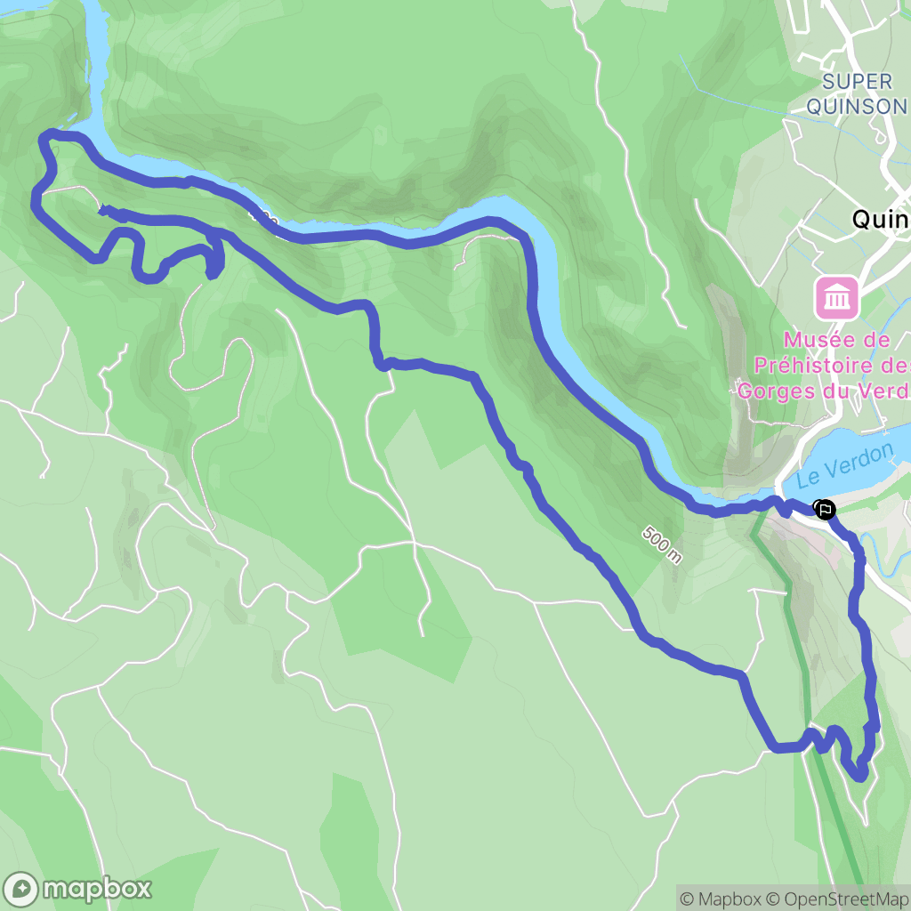 Montmeyan : carte du parcours de randonnée - France