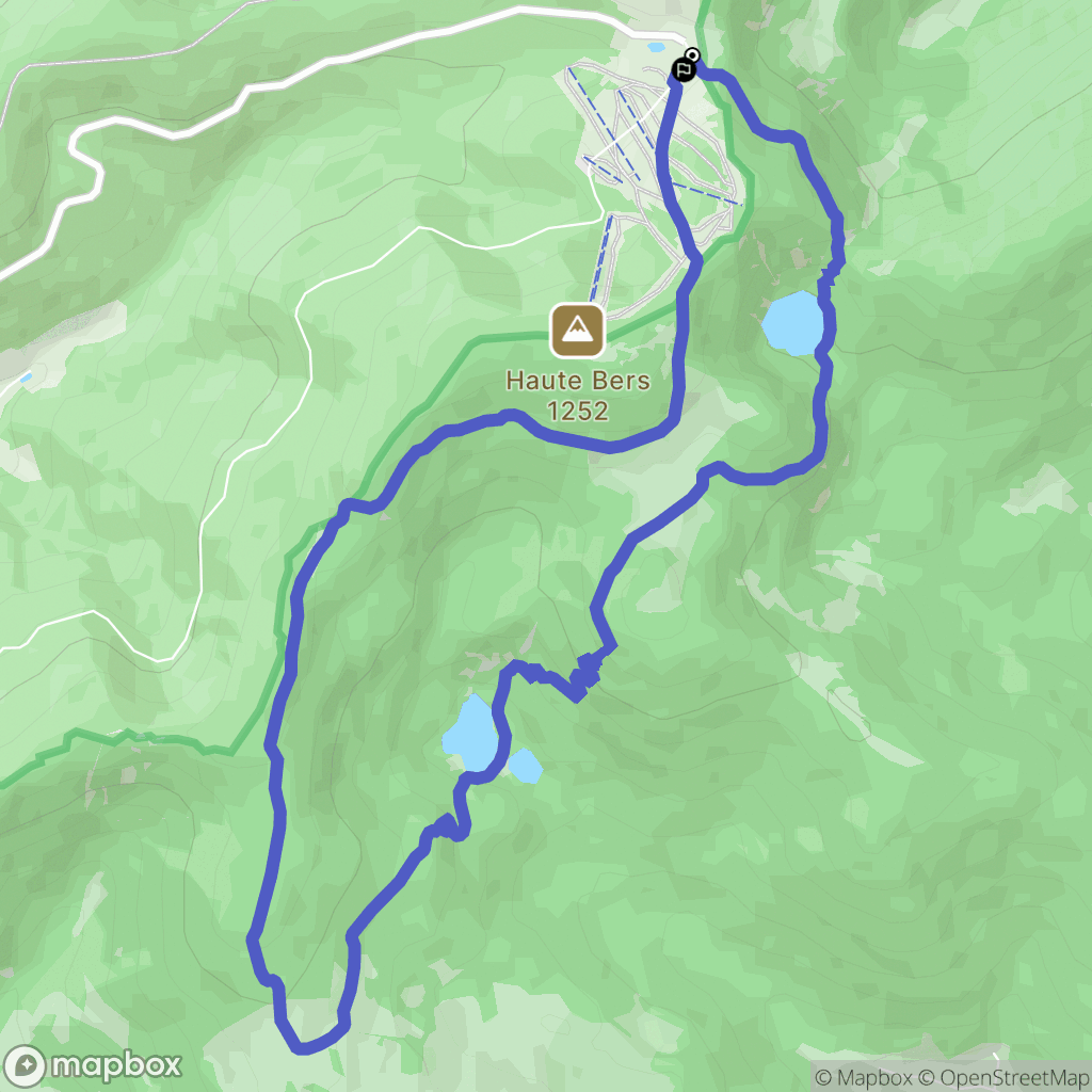 Saint-Maurice-sur-Moselle : carte du parcours de randonnée - France