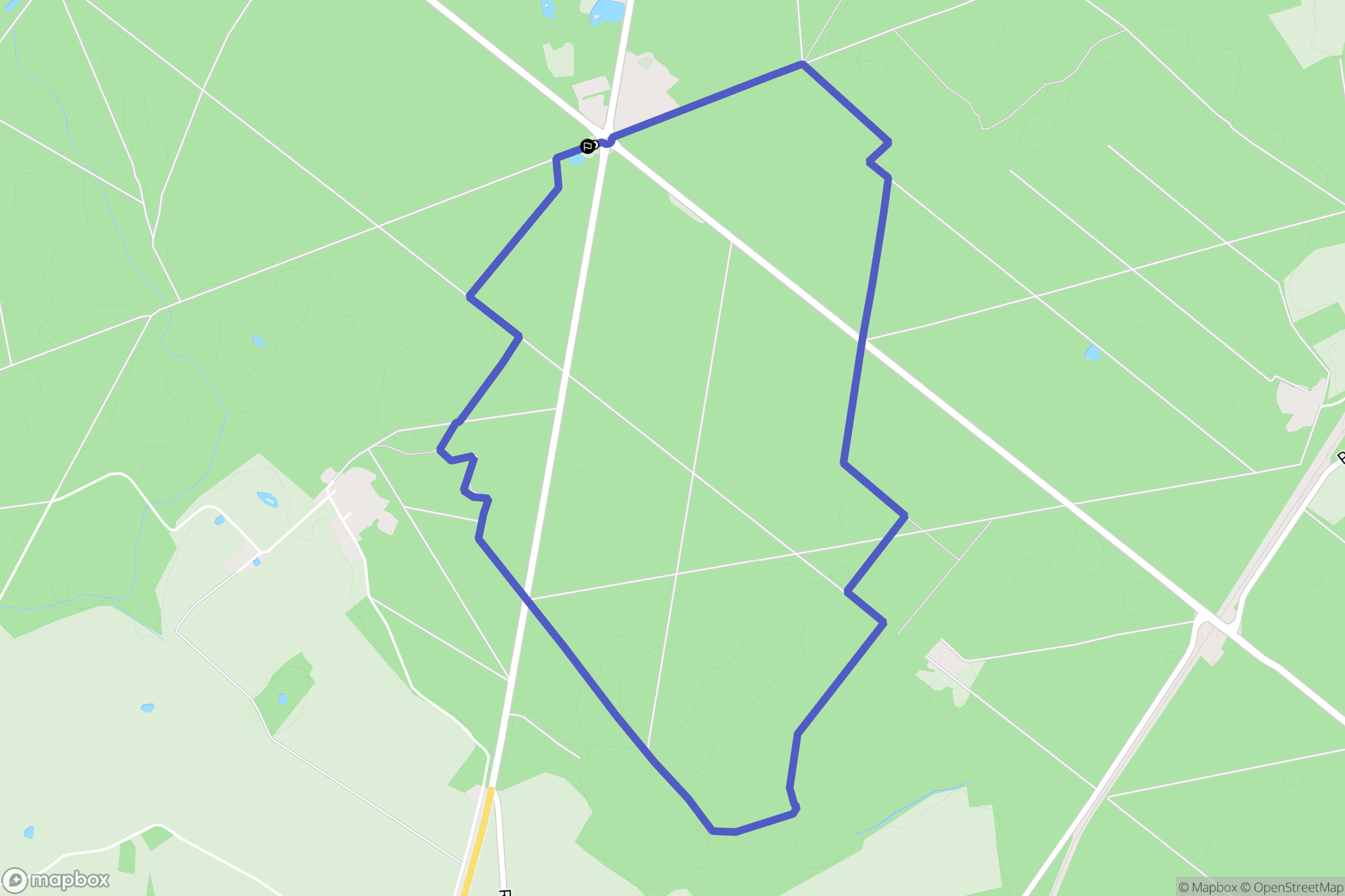 La-Houssaye-en-Brie : carte du parcours de randonnée - France