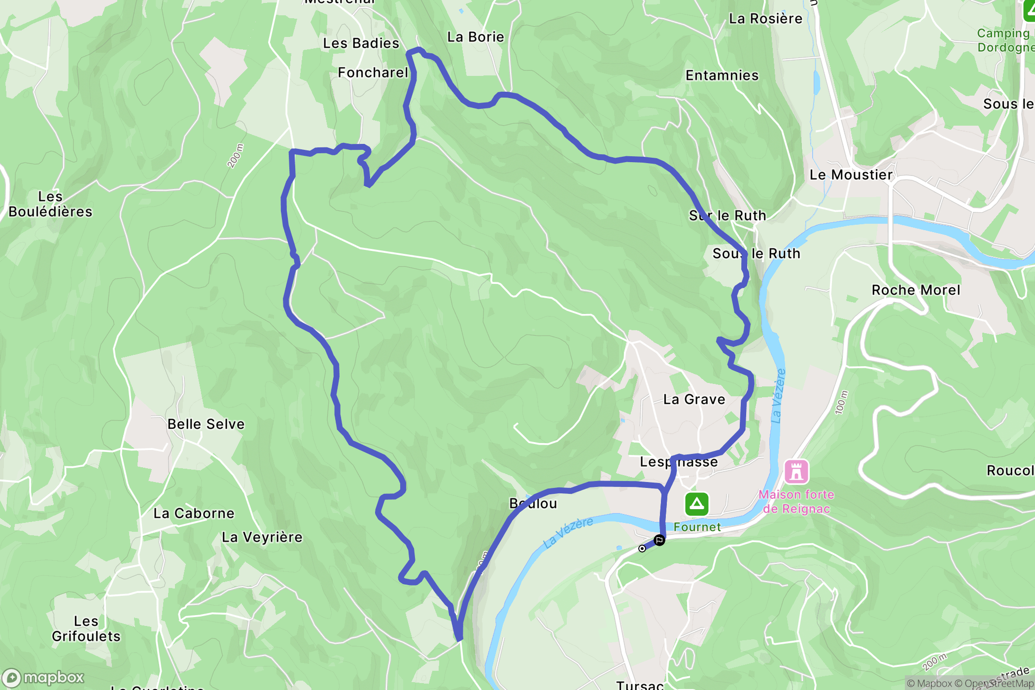 Tursac: routekaart voor buitenactiviteiten - France