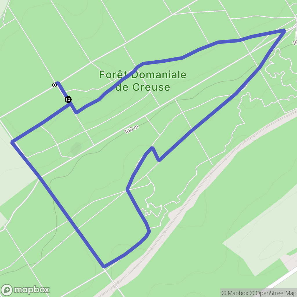 Bacouel-sur-Selle : carte du parcours de randonnée - France