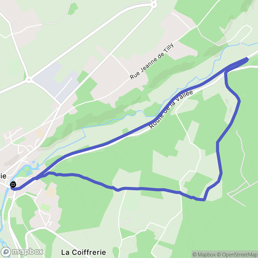 Broglie : carte du parcours de randonnée - France