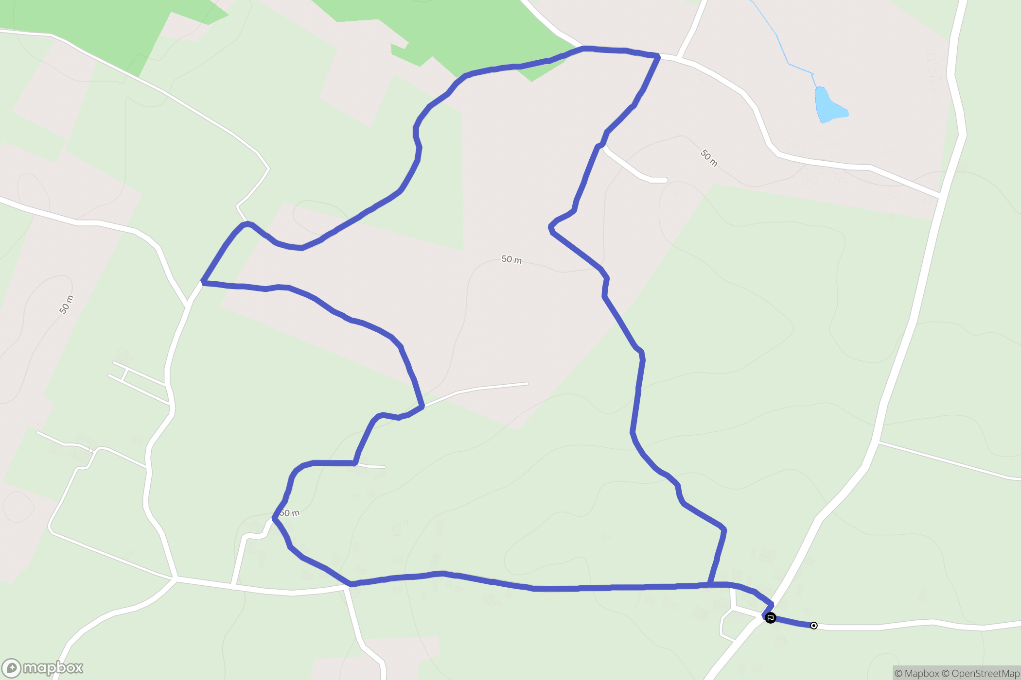 Berson : carte du parcours de randonnée - France