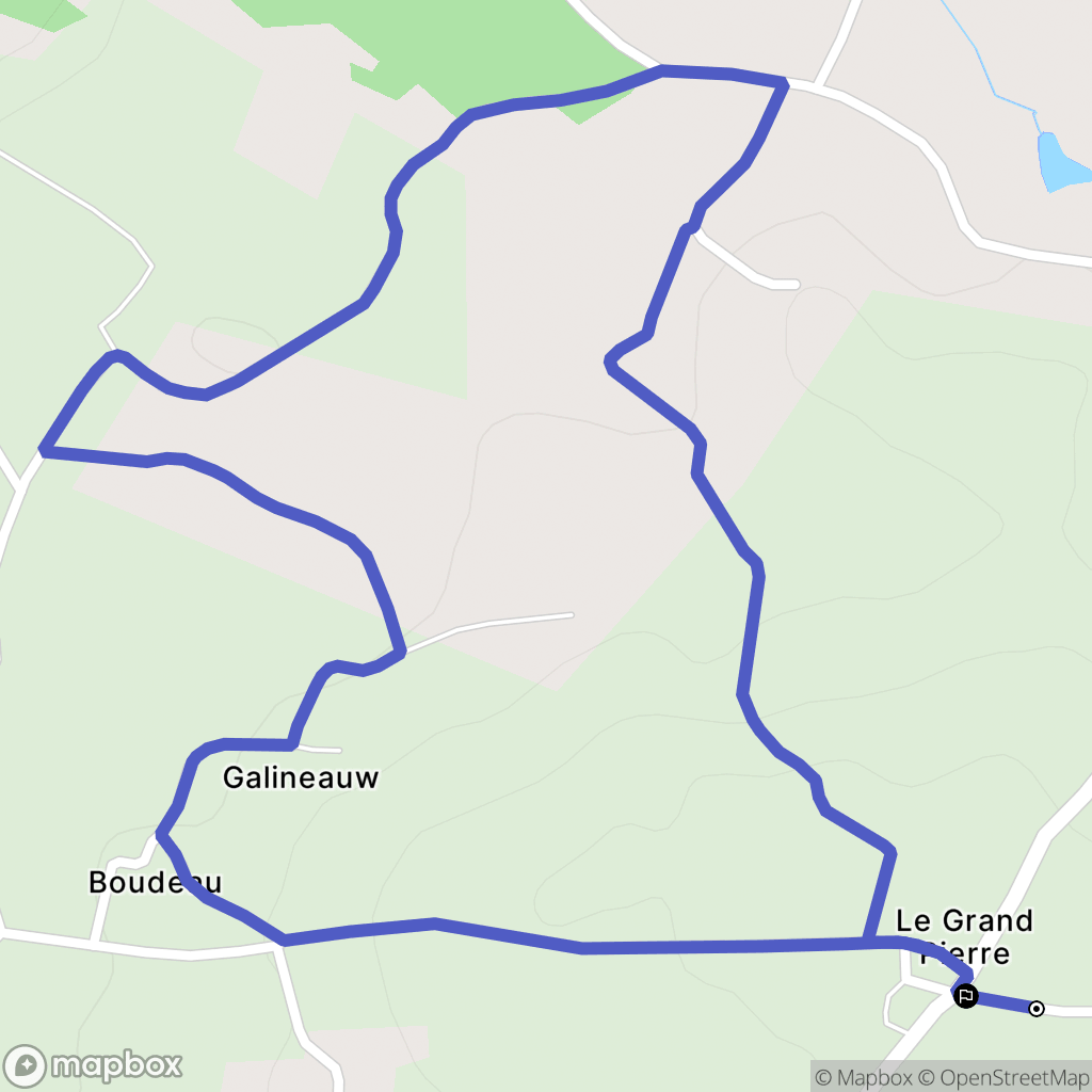 Berson : carte du parcours de randonnée - France