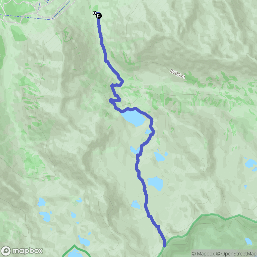 Barèges : carte du parcours de randonnée - France