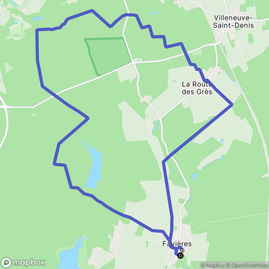 Tournan-en-Bri : carte du parcours de randonnée - France