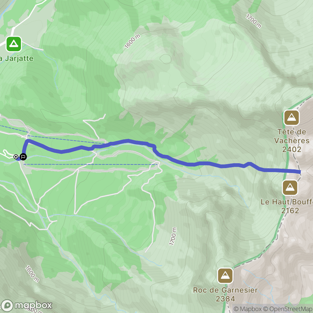 Lus-la-Croix-Haute : carte du parcours de randonnée - France
