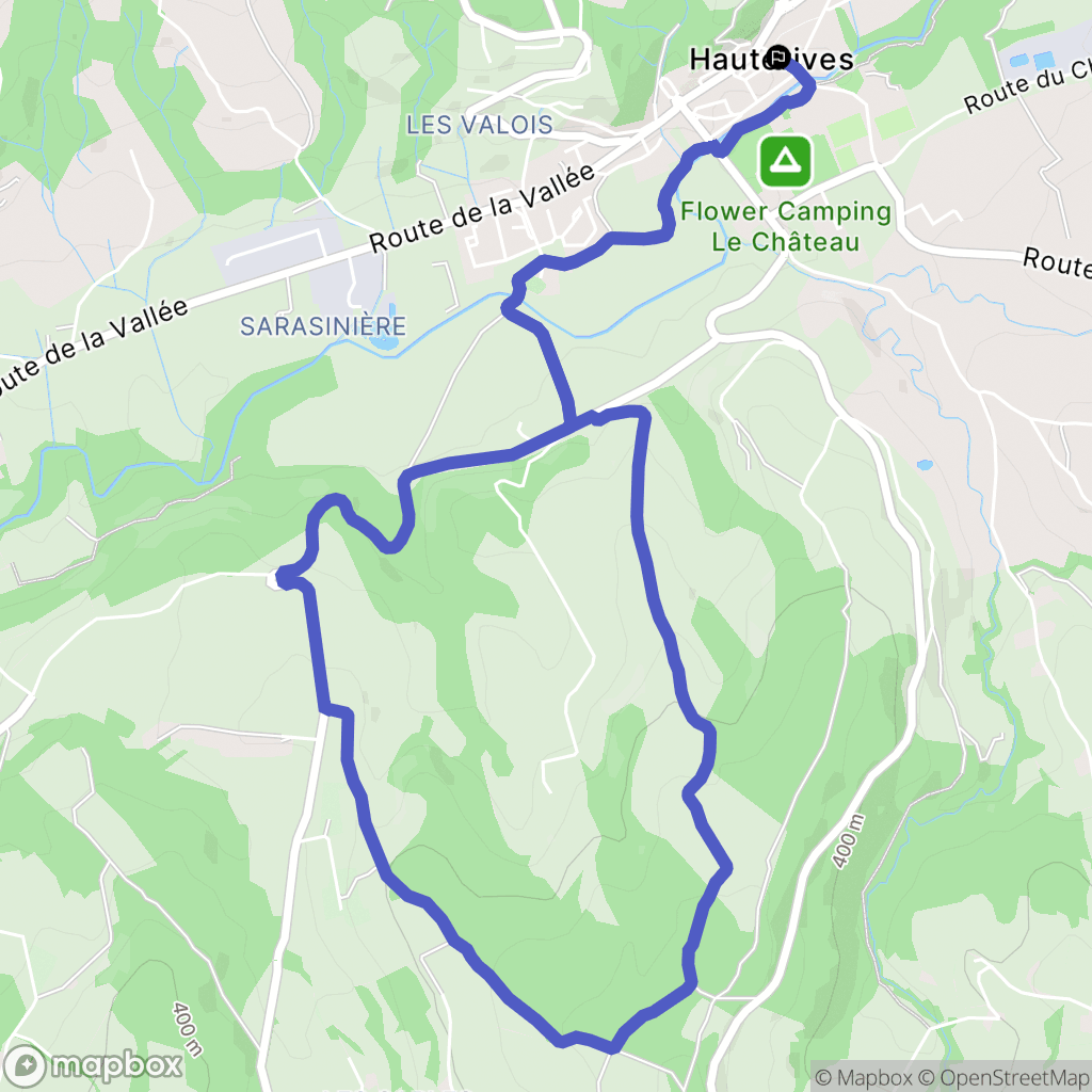 Hauterives : carte du parcours de randonnée - France