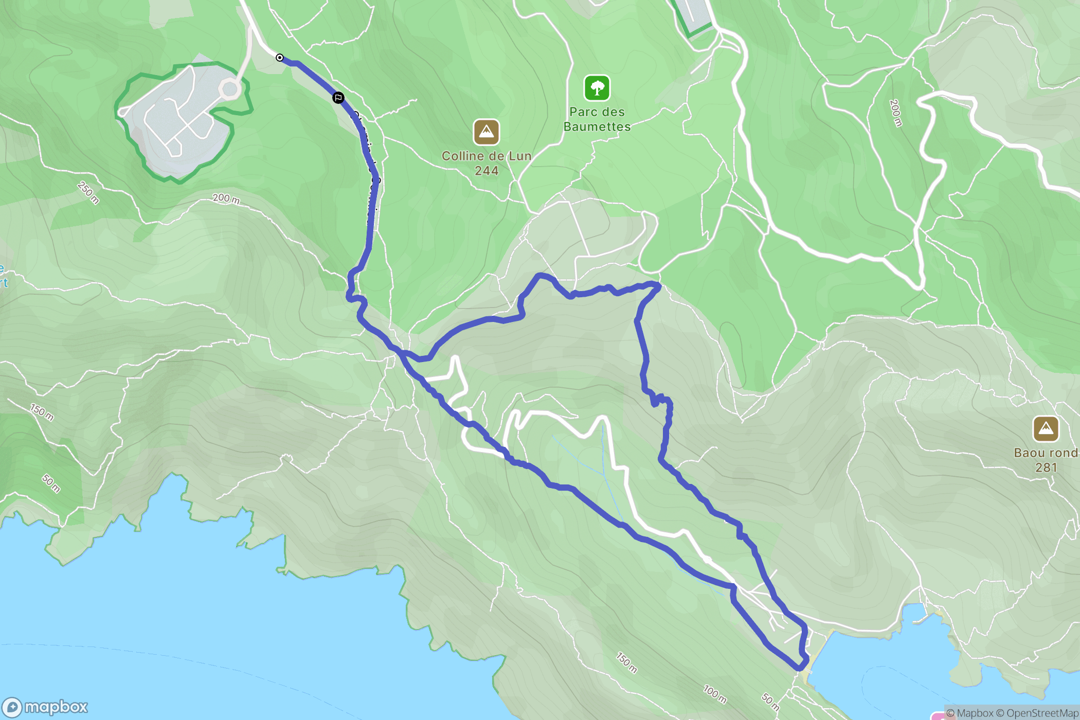 Marseille, Sormiou: routekaart voor buitenactiviteiten - France
