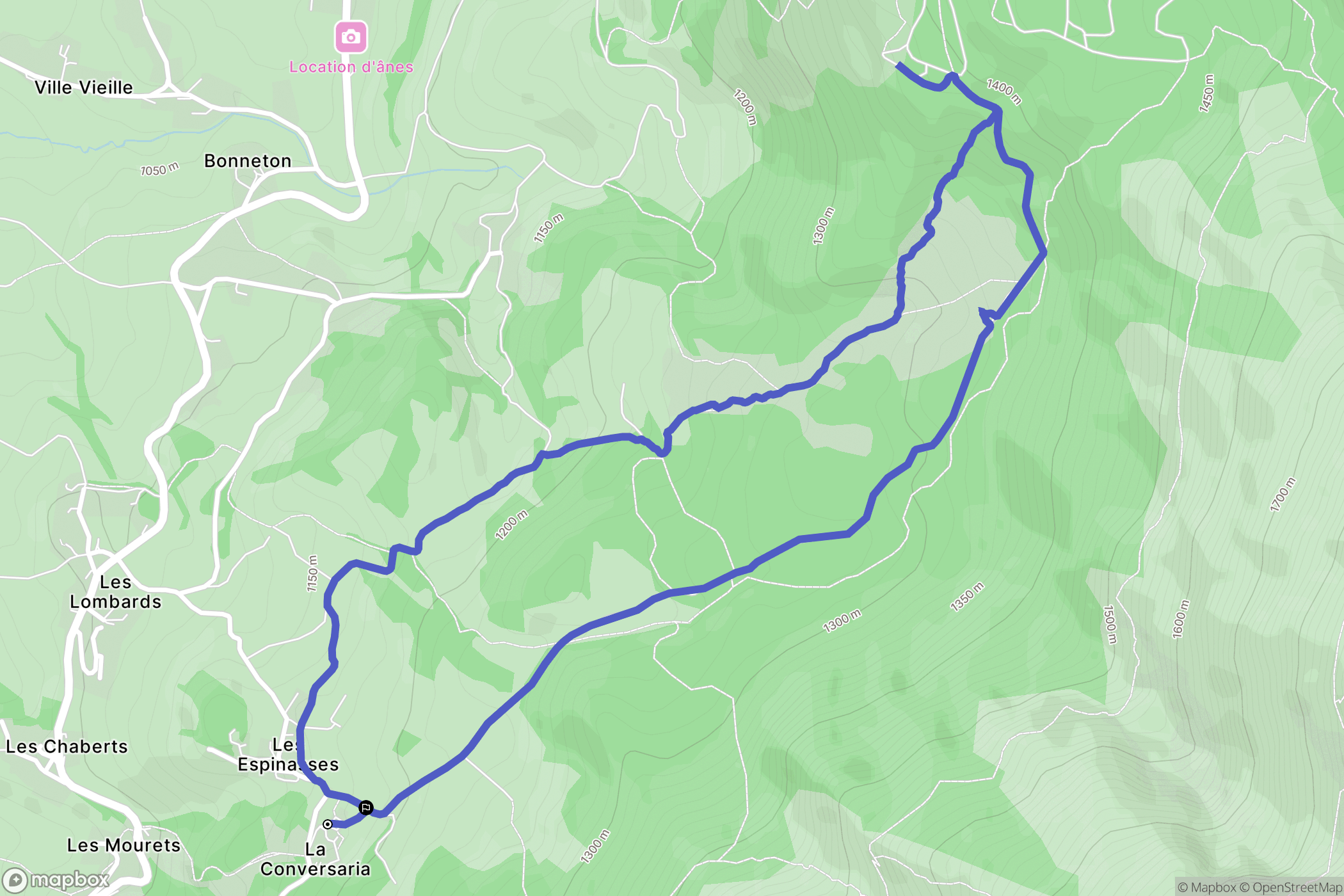 Villard de lans: routekaart voor buitenactiviteiten - France