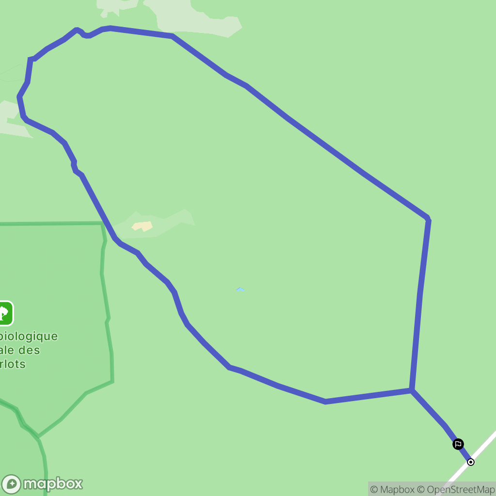 Fontainebleau : carte du parcours de randonnée - France