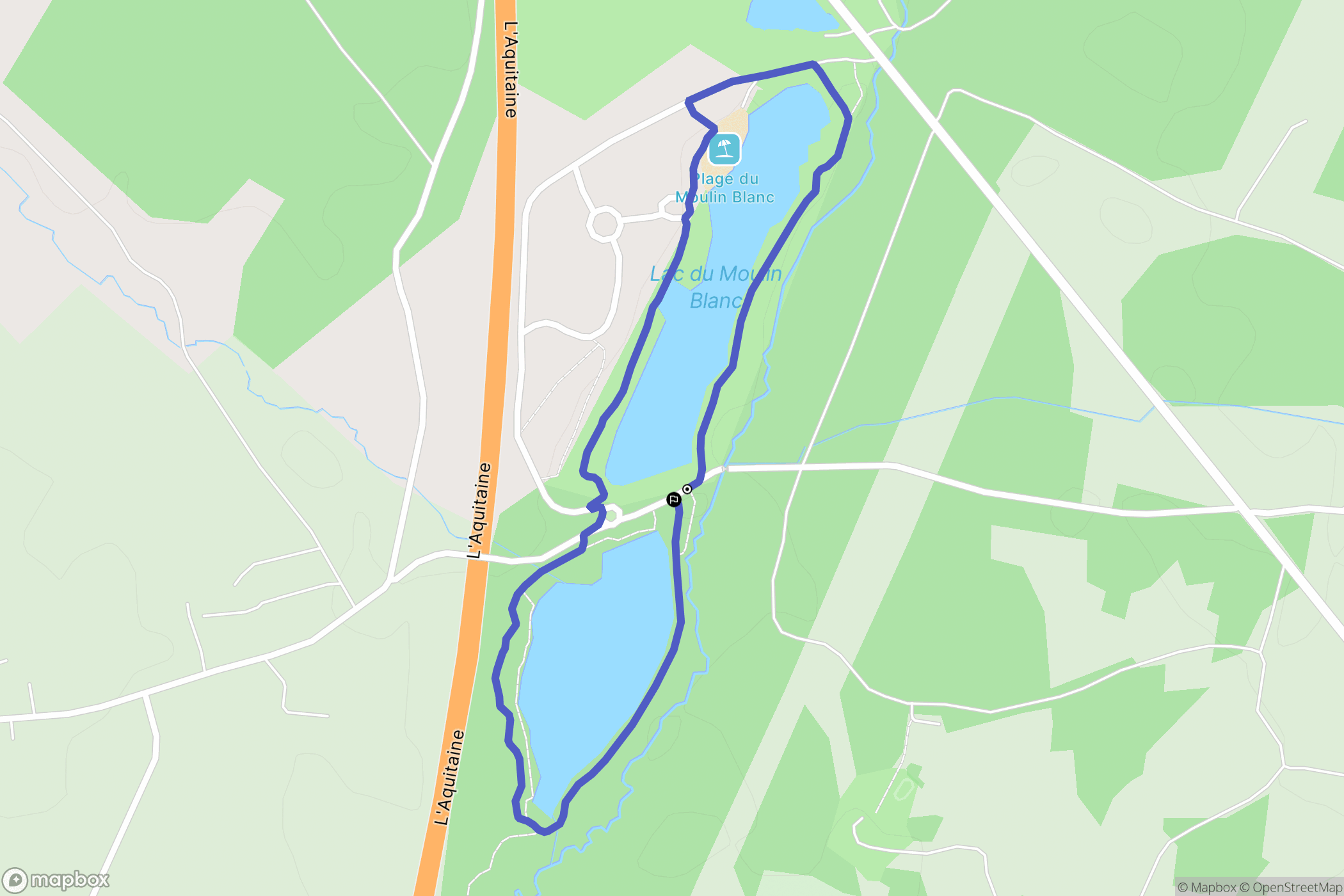 Saint-Christoly-de-Blaye : carte du parcours de randonnée - France
