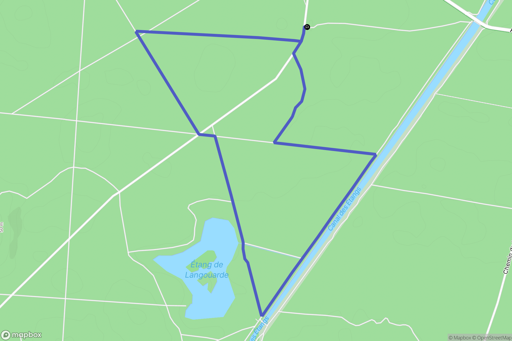 Le Porge : carte du parcours de randonnée - France