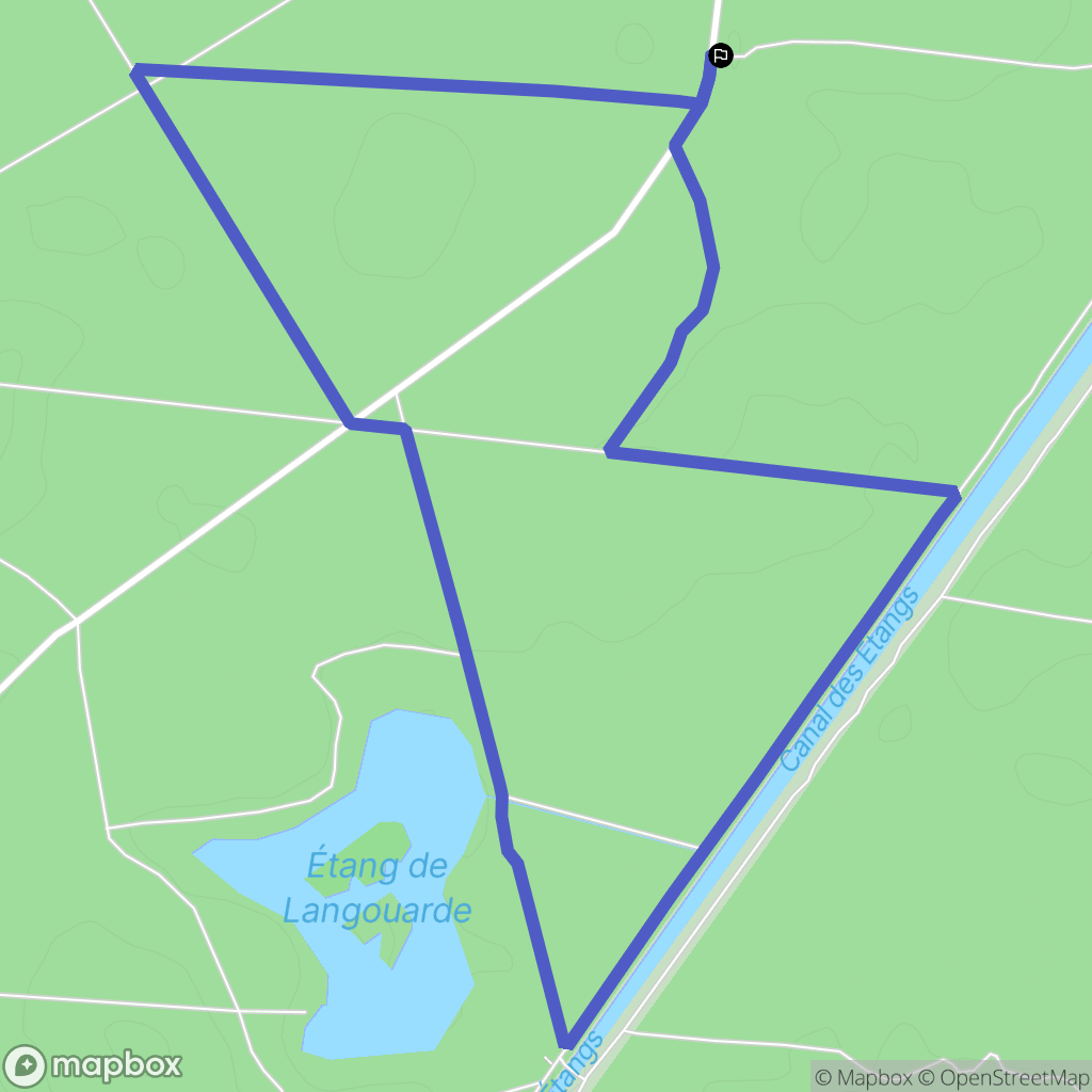 Le Porge : carte du parcours de randonnée - France