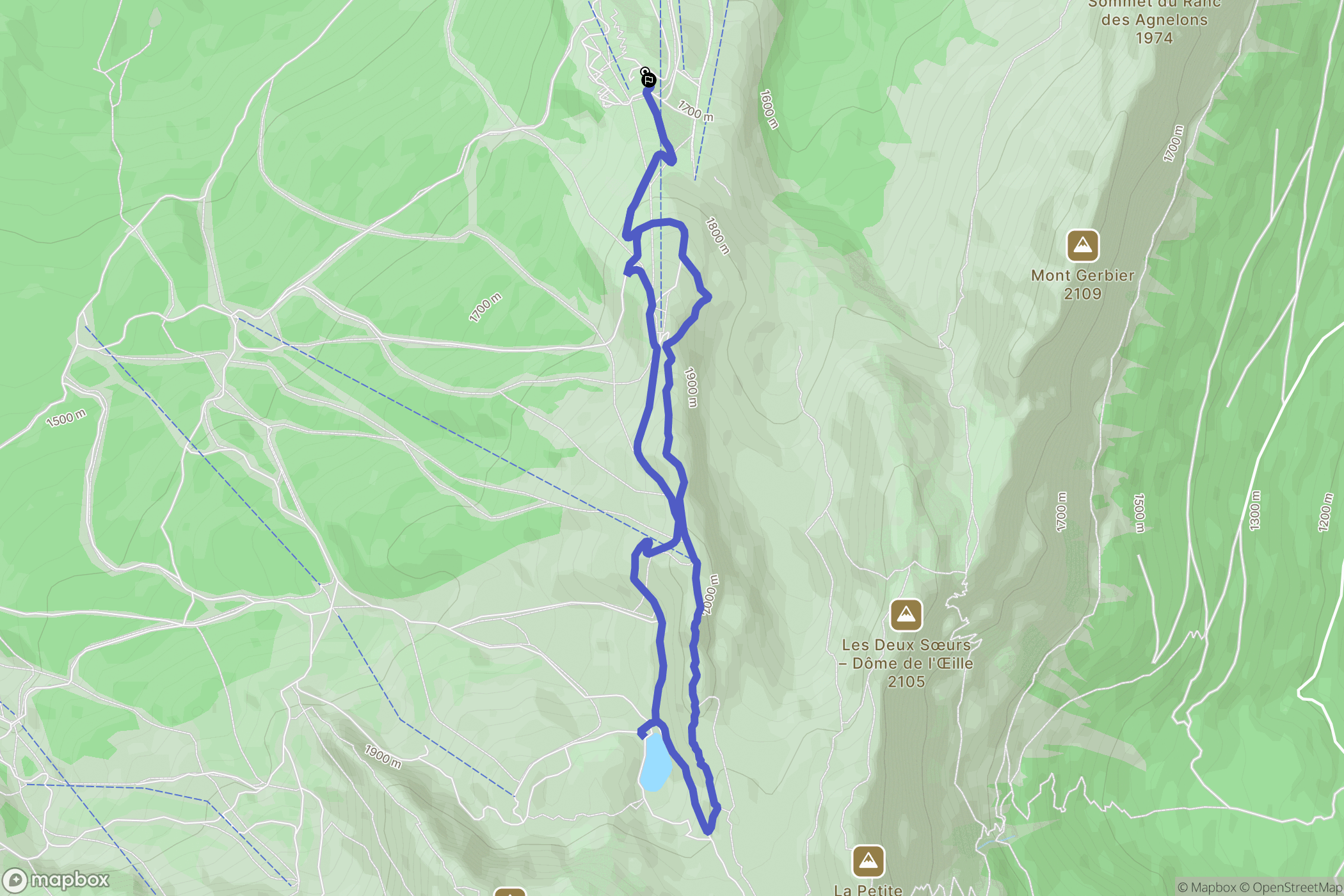 Villard-de-Lans : carte du parcours de randonnée - France