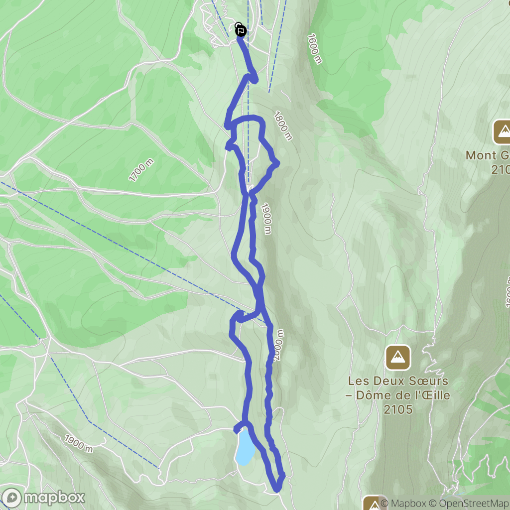Villard-de-Lans : carte du parcours de randonnée - France