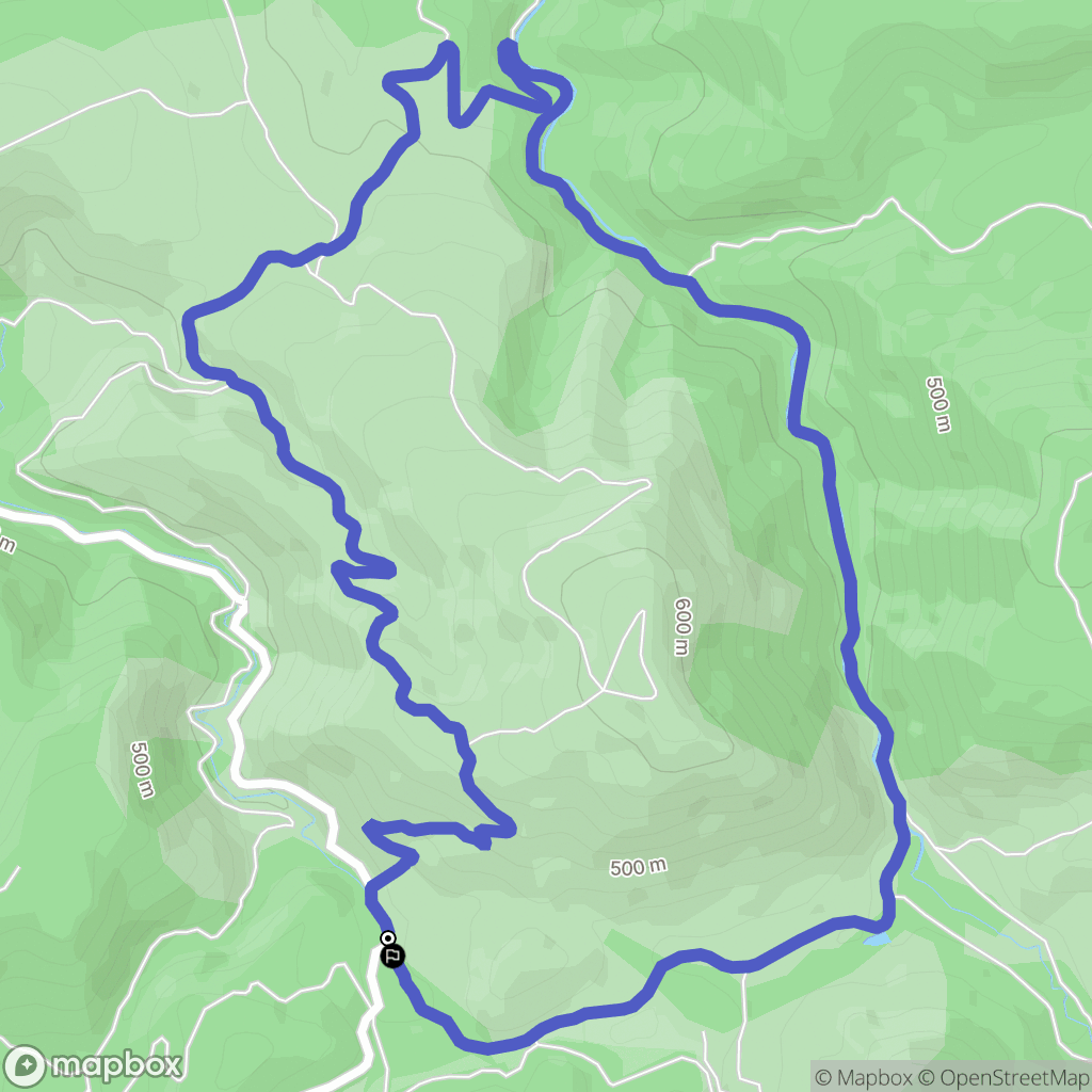 Saint-Zacharie : carte du parcours de randonnée - France