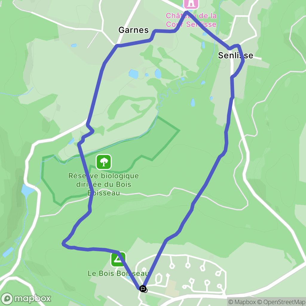 Cernay-la-Ville : carte du parcours de randonnée - France