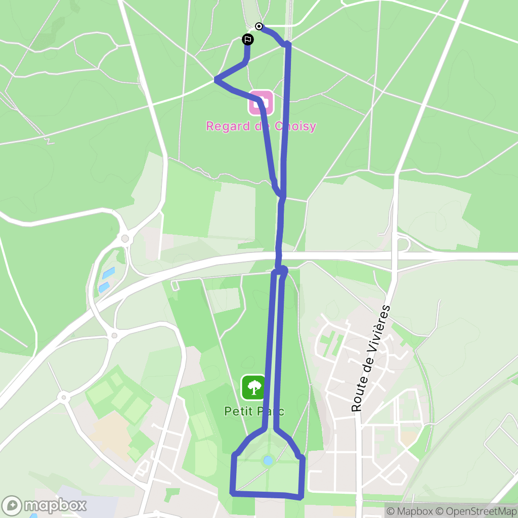 Villers-Cotterêts : carte du parcours de randonnée - France