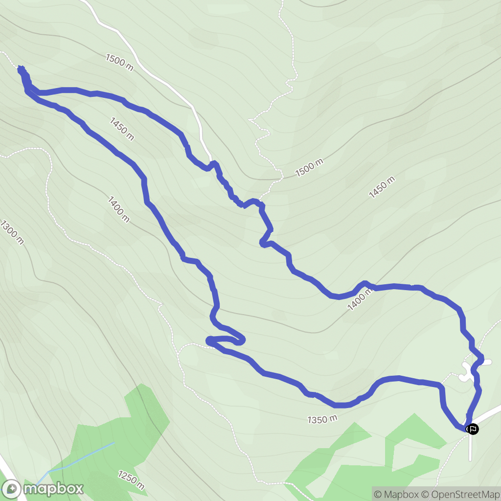 Le Freney-d'Oisans : carte du parcours de randonnée - France