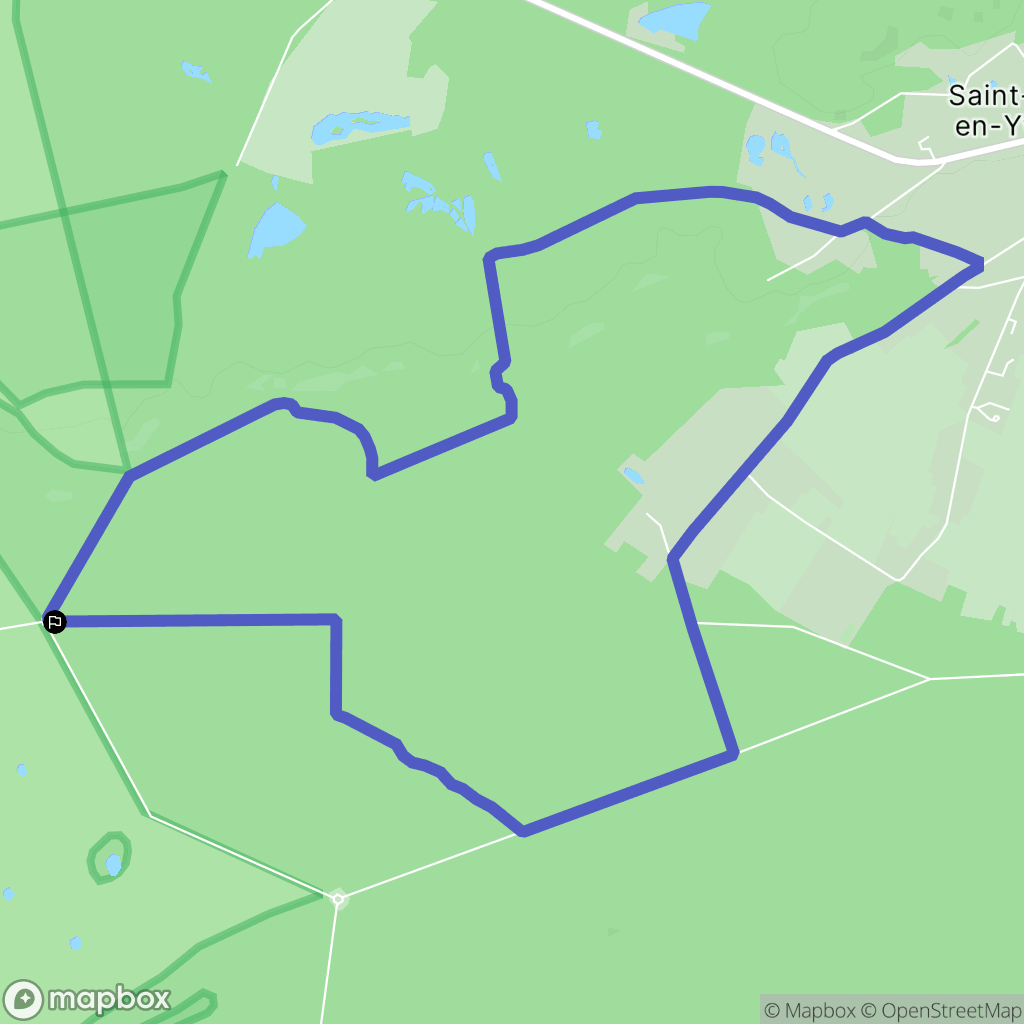 Saint-Léger-en-Yvelines : carte du parcours de randonnée - France