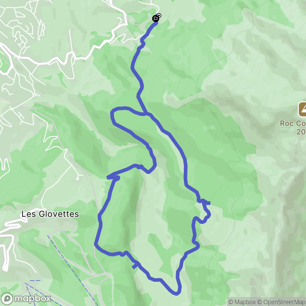 Villard-de-Lans : carte du parcours de randonnée - France