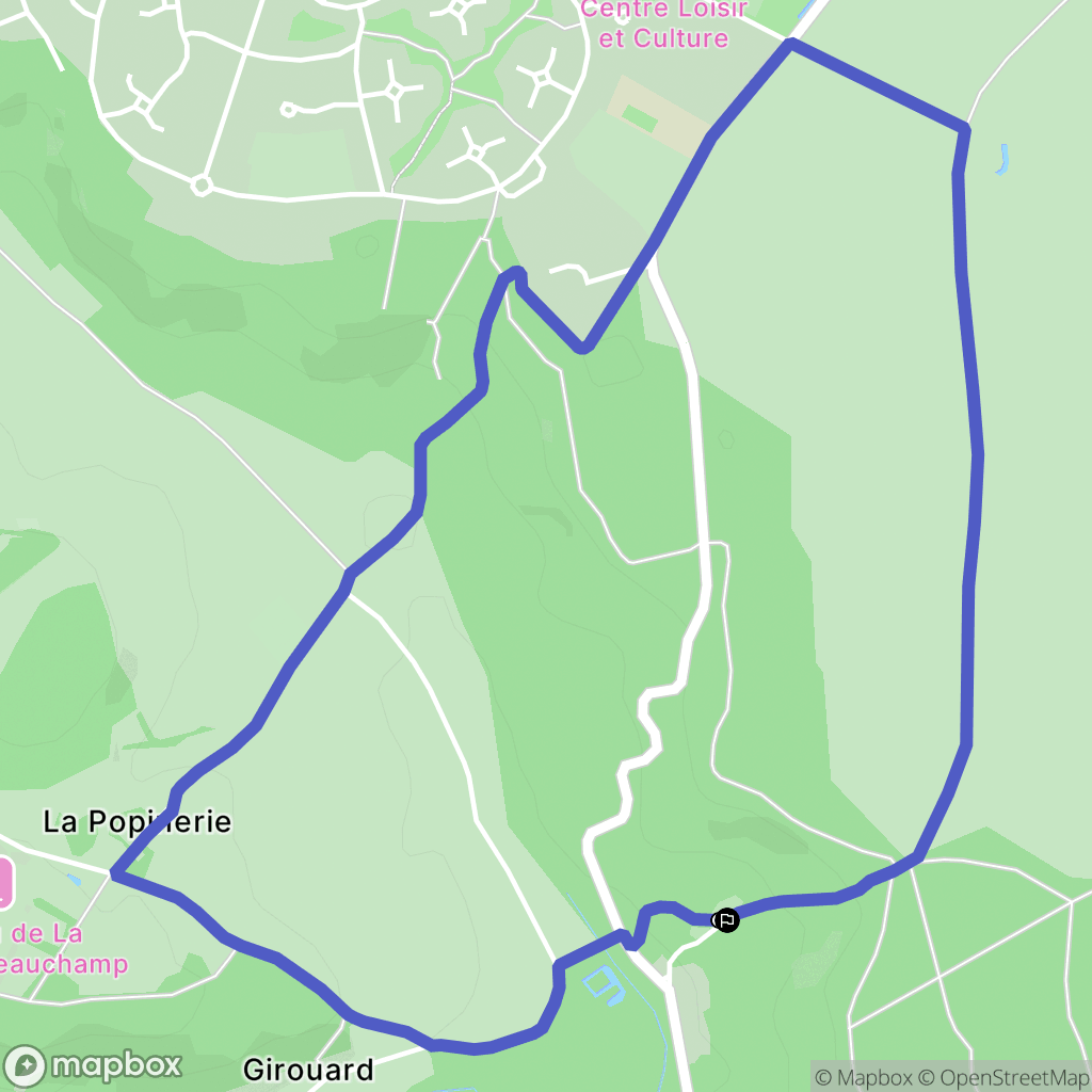 Lévis-Saint-Nom : carte du parcours de randonnée - France