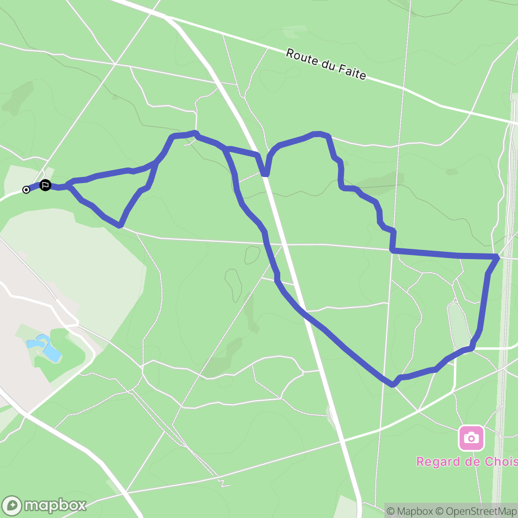 Haramont : carte du parcours de randonnée - France