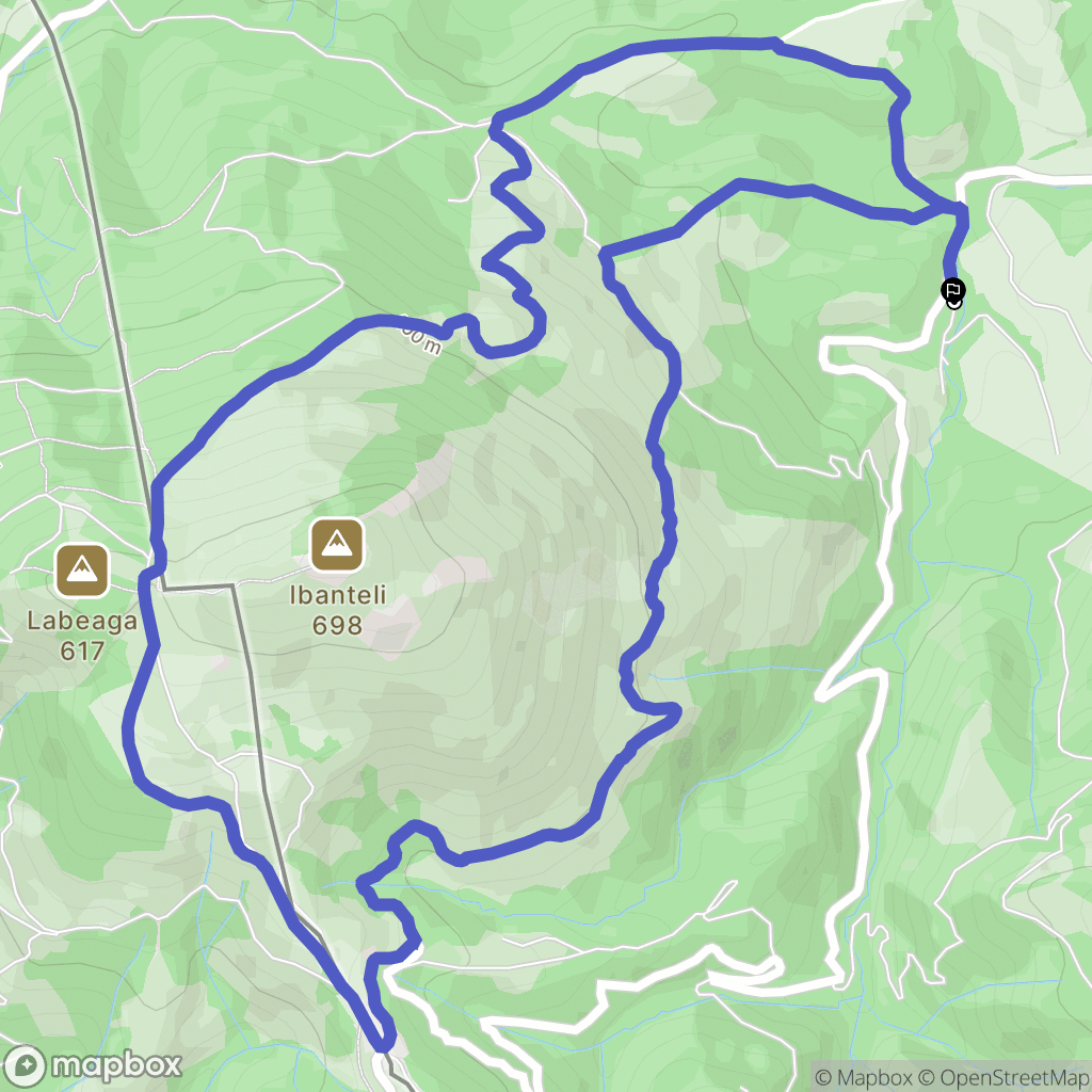 Sare : carte du parcours de randonnée - France