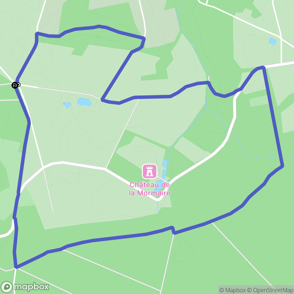 Les Haizettes : carte du parcours de randonnée - France