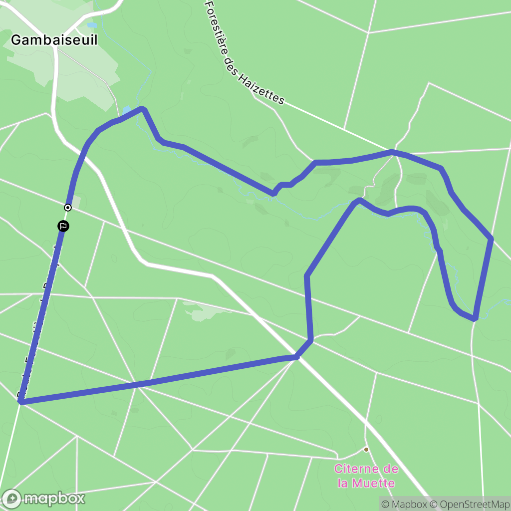 Saint-Léger-en-Yvelines : carte du parcours de randonnée - France