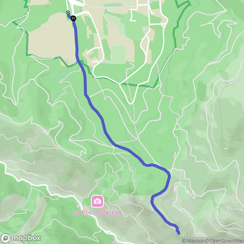 Luminy, Marseille : carte du parcours de randonnée - France