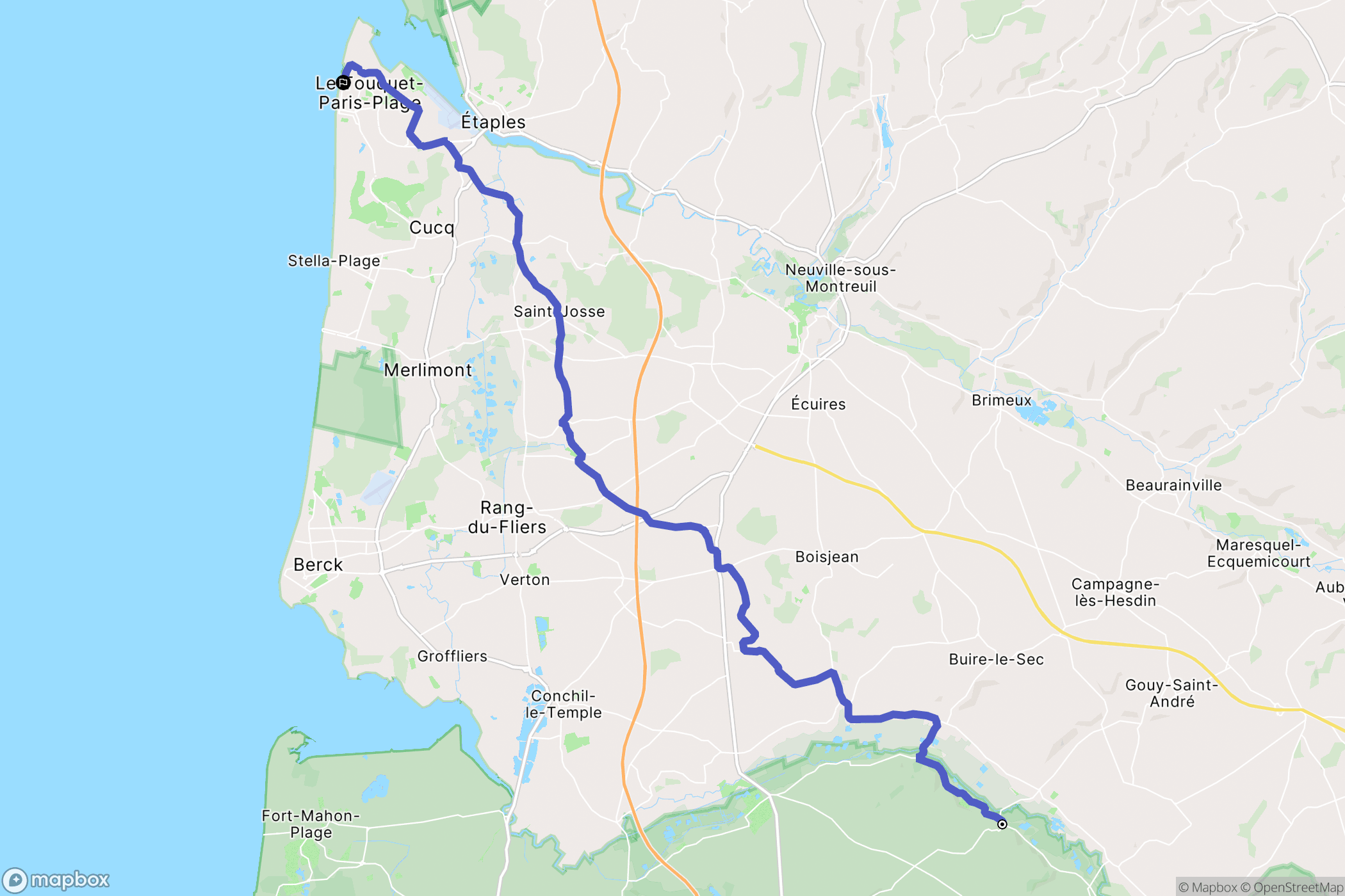 Argoules : carte du parcours de randonnée - France