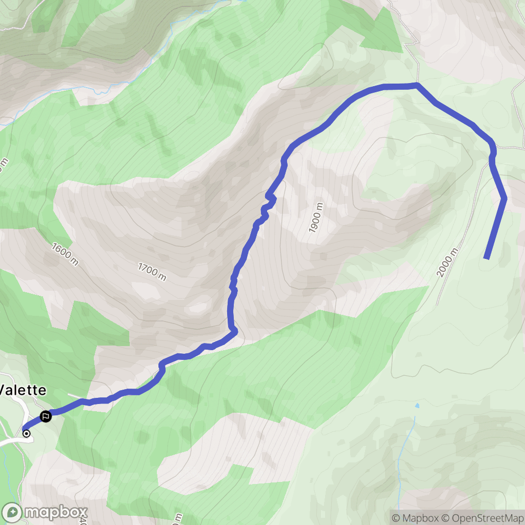 Thorame-Basse : carte du parcours de randonnée - France