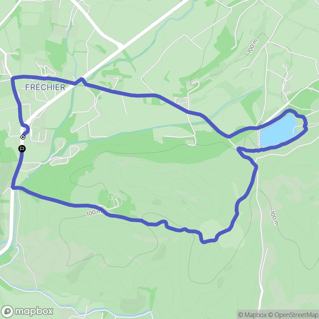Maussane-les-Alpilles : carte du parcours de randonnée - France