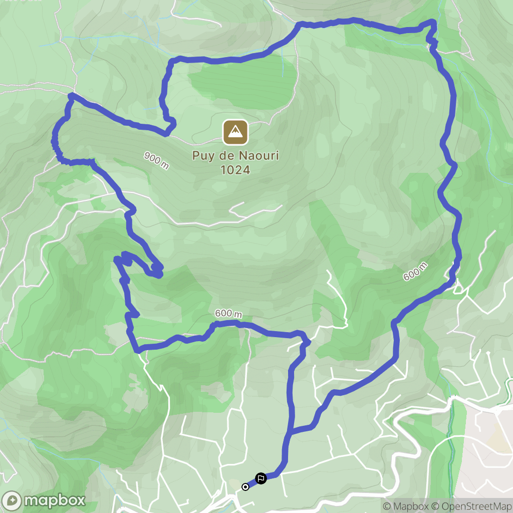 Tourrettes-sur-Loup : carte du parcours de randonnée - France