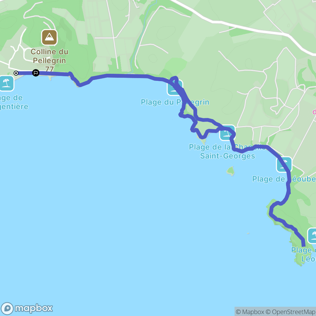 La Londe-les-Maures : carte du parcours de randonnée - France