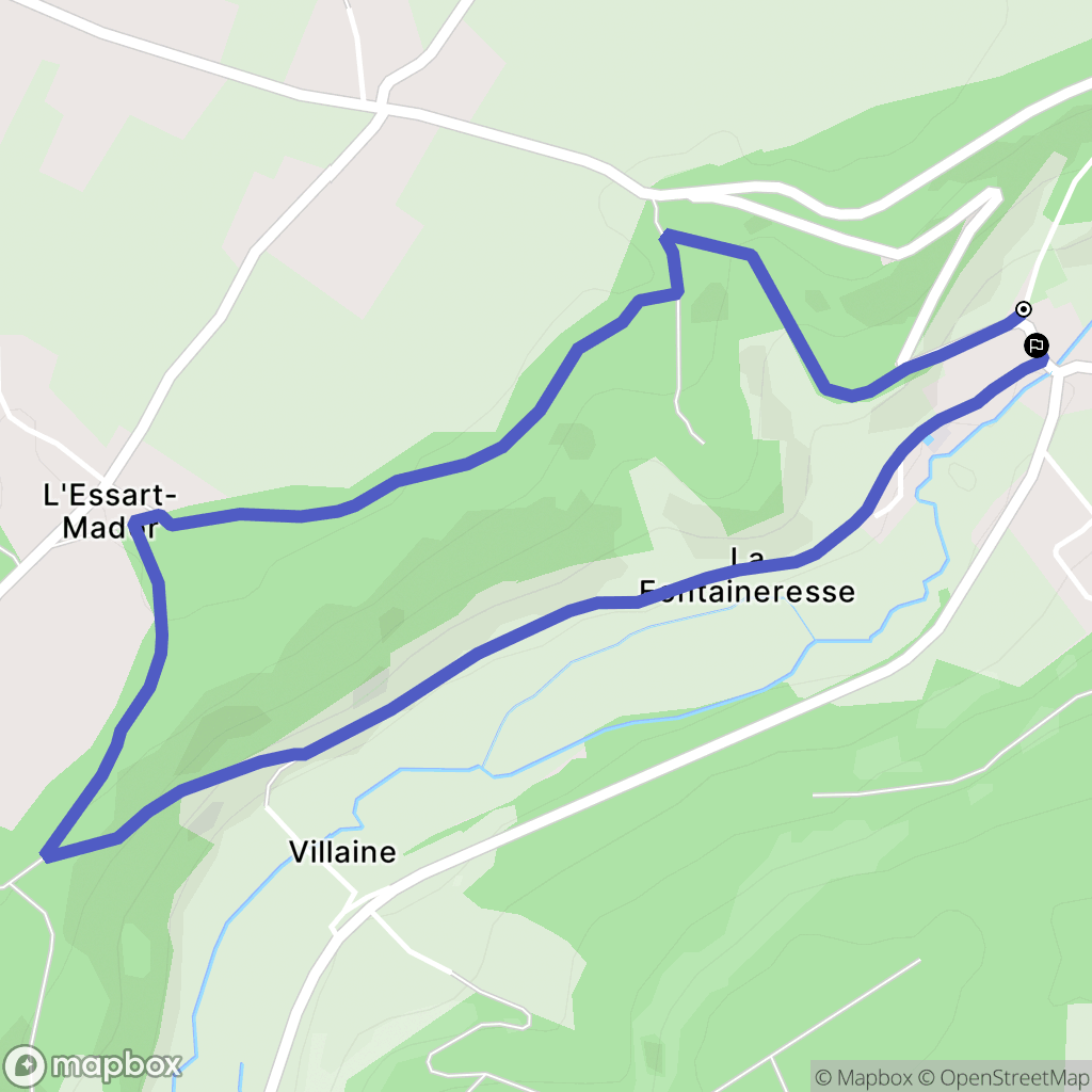 Lyons-la-Forêt : carte du parcours de randonnée - France