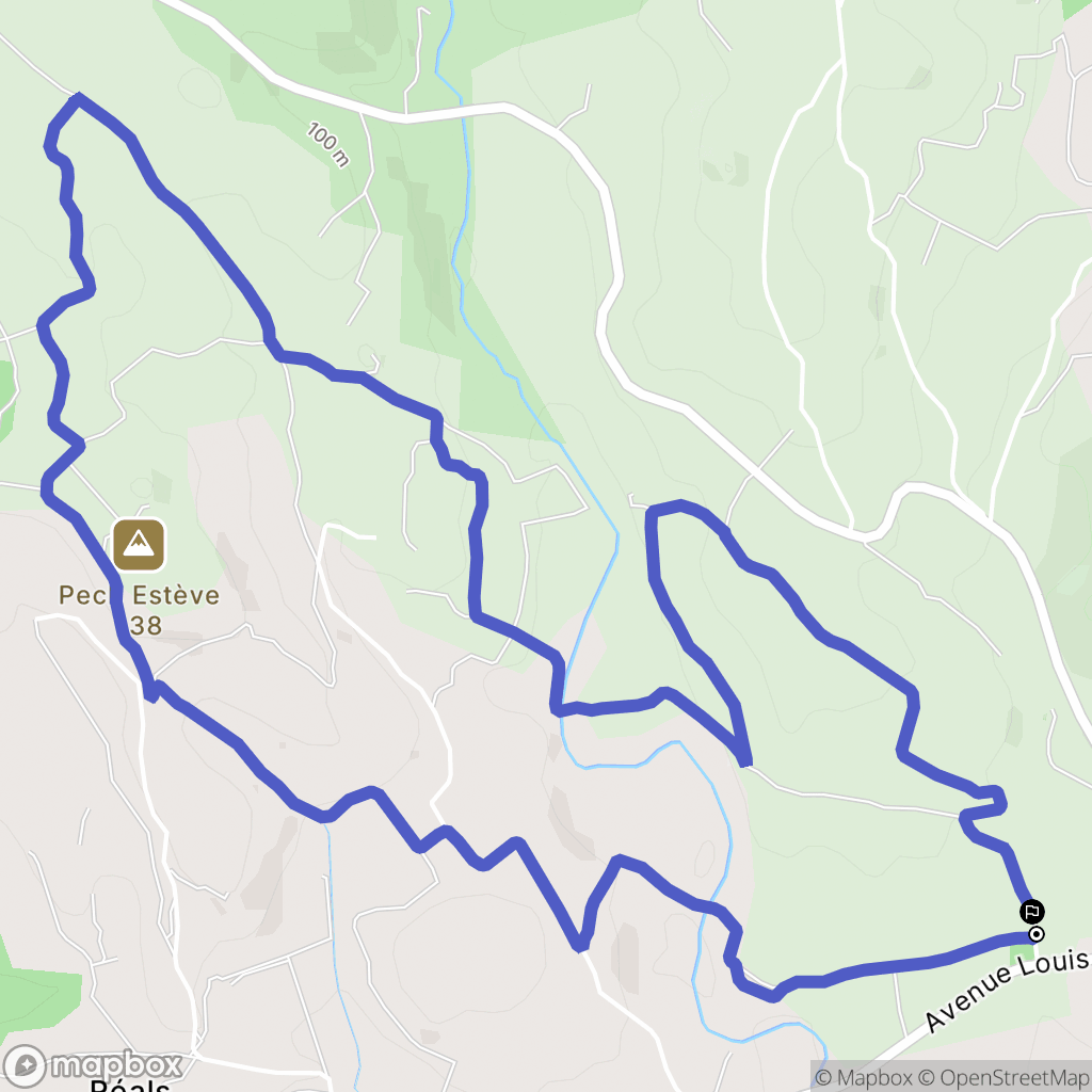 Murviel-lès-Béziers : carte du parcours de randonnée - France