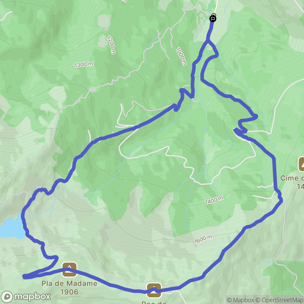 Gourbit : carte du parcours de randonnée - France