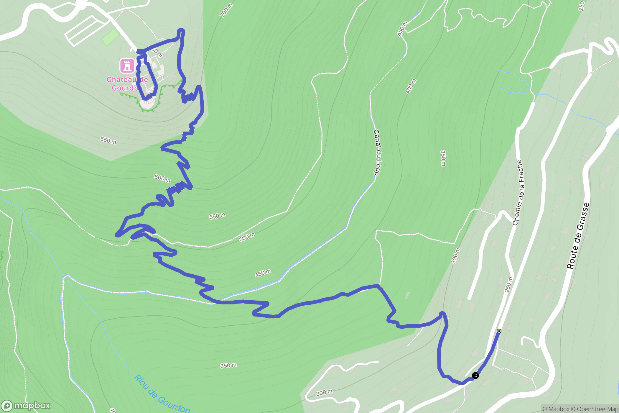 Gourdon: routekaart voor buitenactiviteiten - France