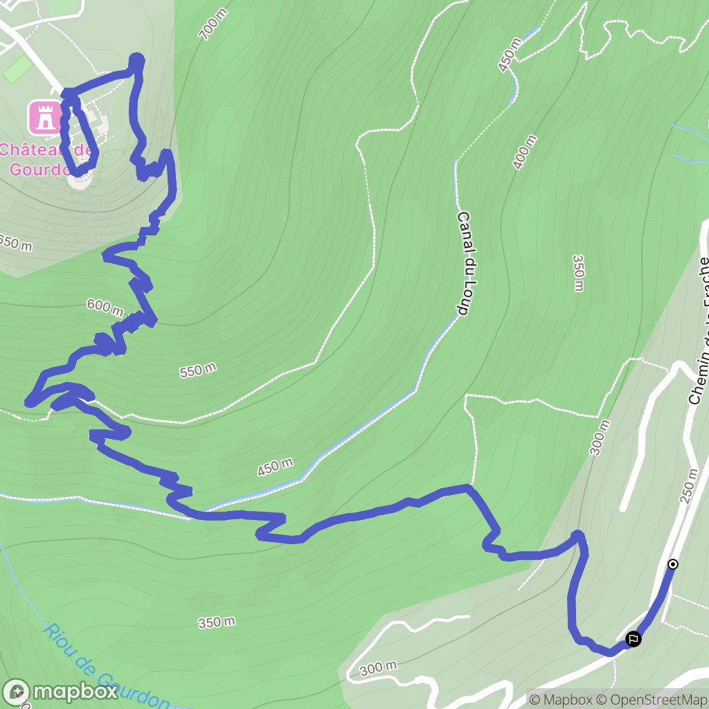 Gourdon: routekaart voor buitenactiviteiten - France