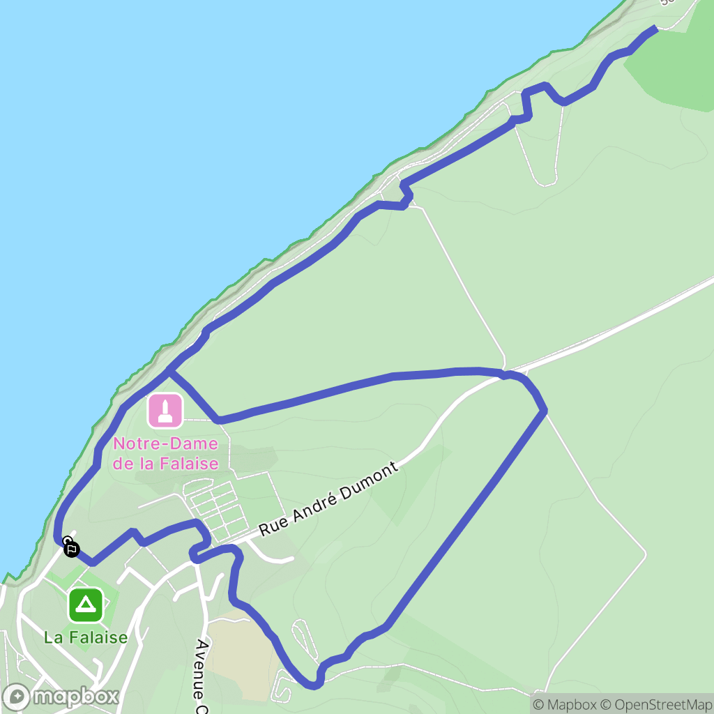 Mers-les-Bains : carte du parcours de randonnée - France