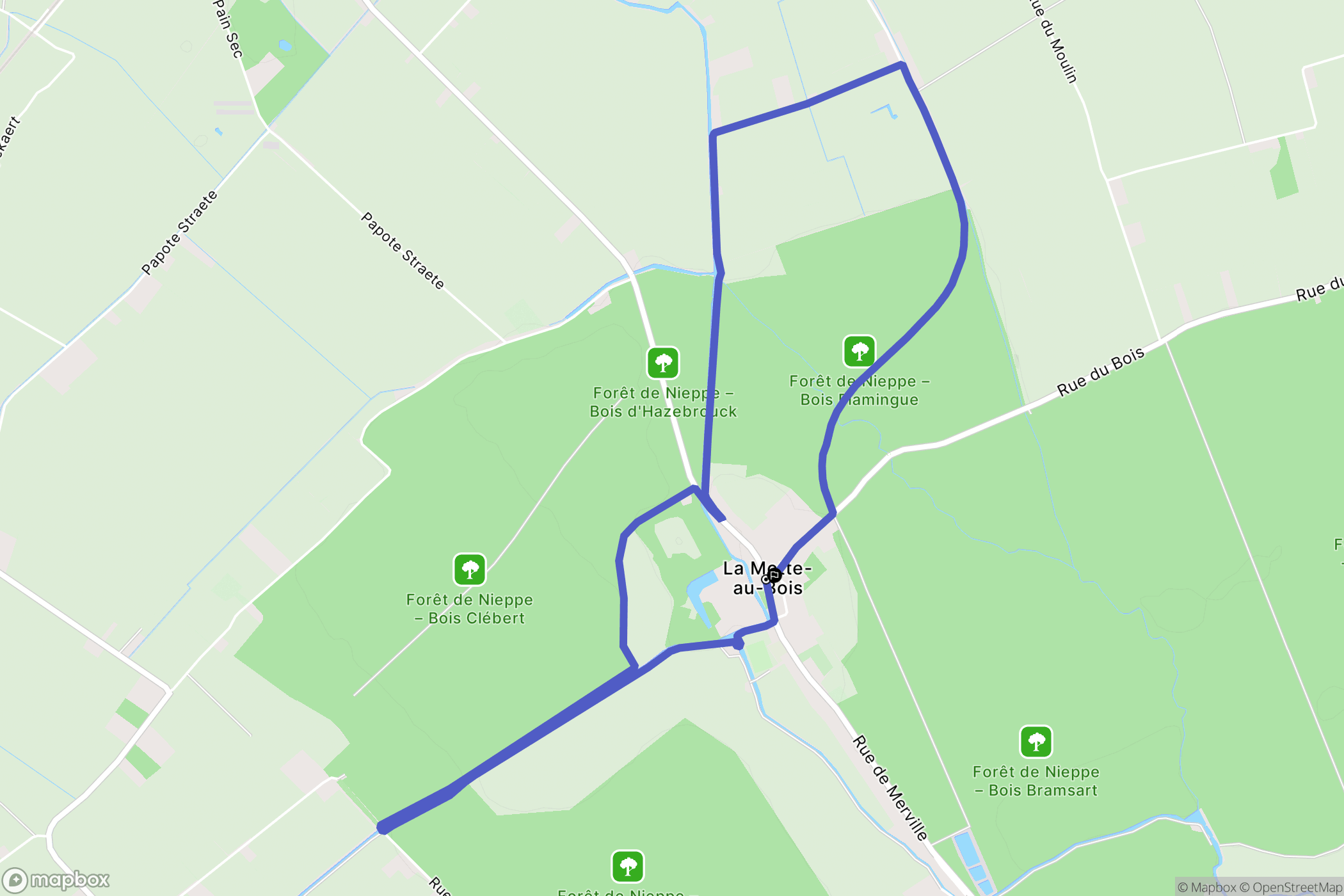 La Motte-aux-Bois: routekaart voor buitenactiviteiten - France