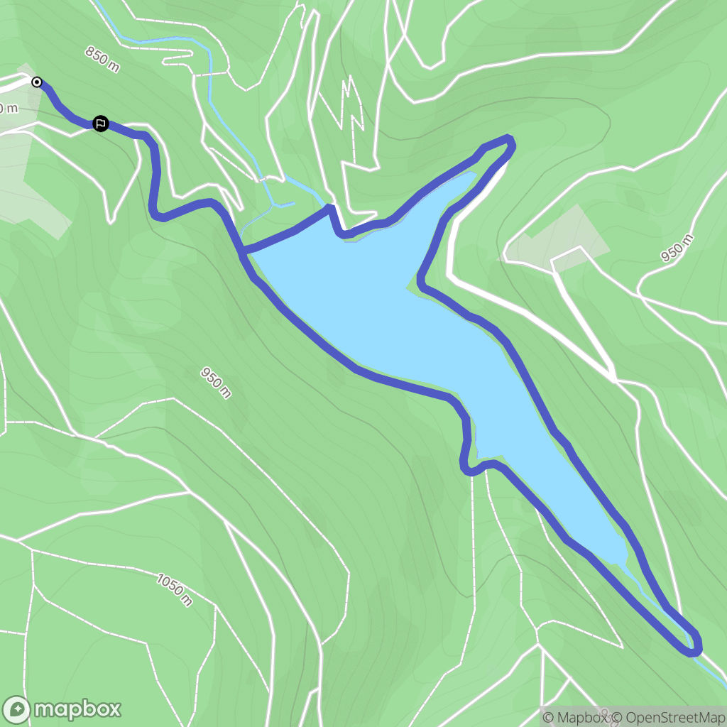 Planfoy : carte du parcours de randonnée - France