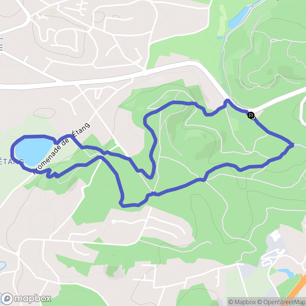 Mougins : carte du parcours de randonnée - France