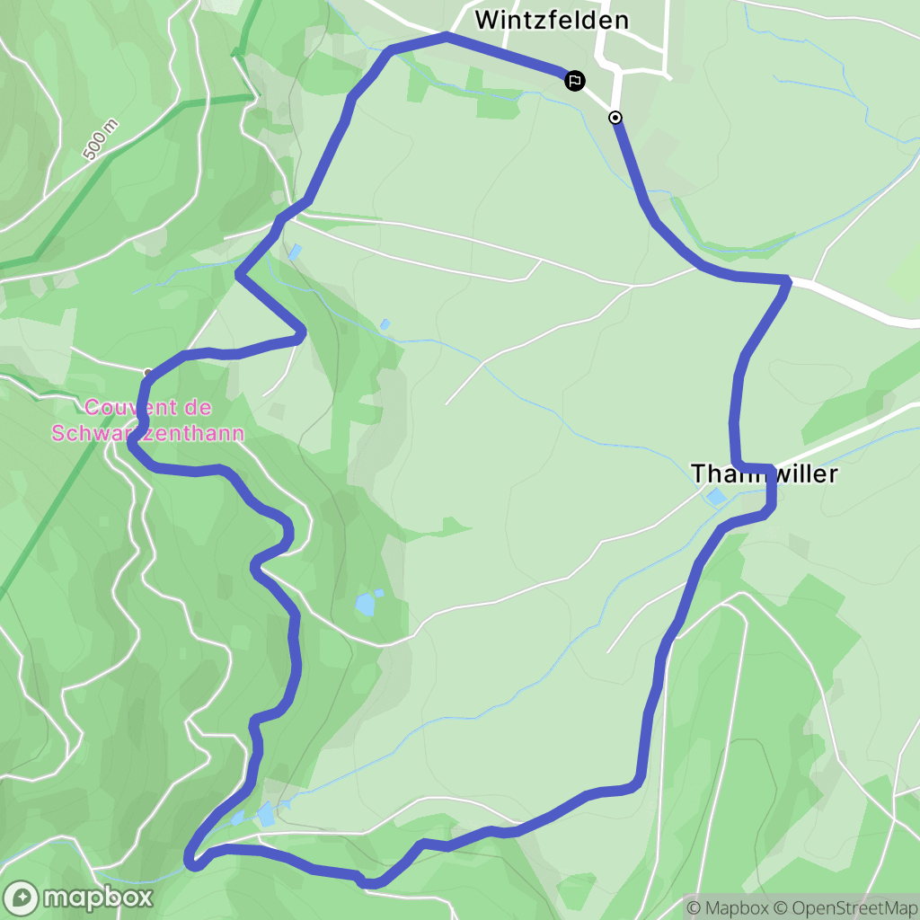Soultzmatt : carte du parcours de randonnée - France