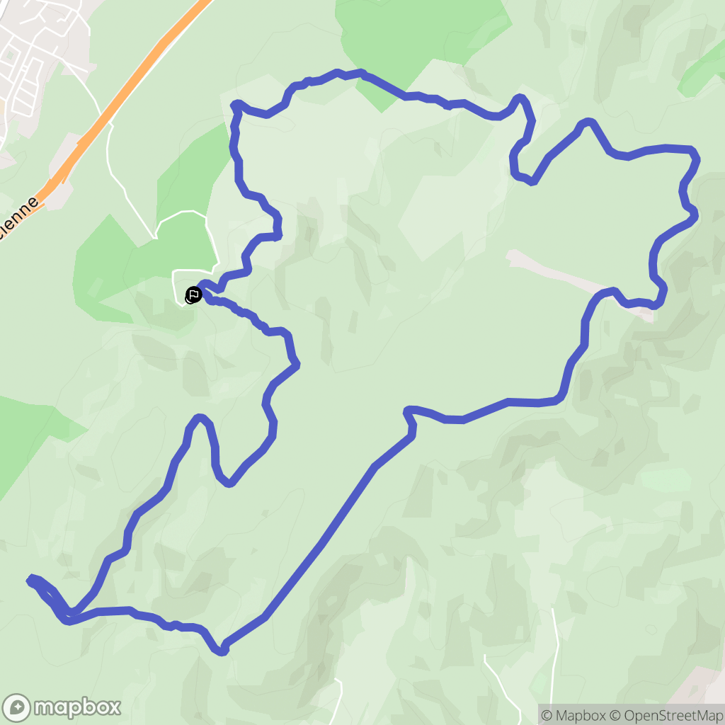 Gigean : carte du parcours de randonnée - France