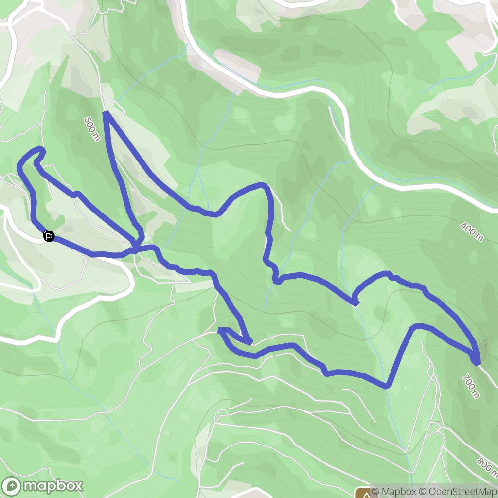 Saint-Martin-d'Hères : carte du parcours de randonnée - France